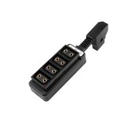 Fazvncv Divisor de batería de cámara de 1 a 4 puertos, conectores D-tap, fuente de alimentación para fotografía y filmación profesional