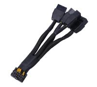 Fazvncv GPU RTX4090 18AWG 4x8pin PCI-e a 16Pin (12+4) PCI-e 5.0 12VHPWR Conector 90 grados codo 15CM para RTX4080 RTX4090