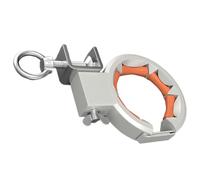 Fazvncv Herramienta de tracción de cable de puente de apertura grande de 65 mm con rodillo de husillos suaves y abrazadera de acero fuerte ajustable de 330 grados