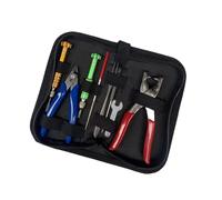 Fazvncv Herramienta profesional para raqueta de bádminton con ojales, abrazadera de raqueta de tenis, prensa en frío, alicates para raqueta de bádminton para uso confiable, juego de escariador de