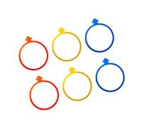 Fazvncv Juego de 6 anillos de conos de agilidad en forma de flechas para ejercicios deportivos, movimiento y entrenamiento de habilidades motoras para niños, anillos de práctica de baloncesto