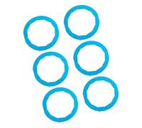 Fazvncv Media docena de protectores de borde de silicona ajustables para hornear golosinas y pizzas, resistente al calor