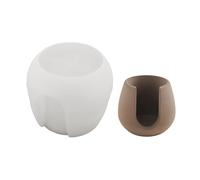 Fazvncv Moldes cilíndricos de silicona para resina epoxi, portavelas, soporte para velas de té, calentador de velas hidropónicas