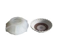Fazvncv Moldes de resina con forma de cuenco de girasoles para hacer joyas, soporte de almacenamiento de joyas, portavelas, decoración del hogar