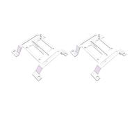 Fazvncv Solución compacta de montaje de radiador de refrigeración por agua de 120 mm para PC espacial, soporte para tanques de agua, juego de instalación de refrigeración líquida