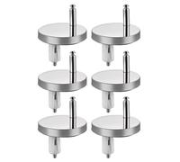 Fazvncv Tapa de inodoro con hebillas de tornillo, conector de bisagra de asiento de inodoro, pernos de fijación, bisagras de asiento de inodoro, tornillos de montaje, accesorios de montaje