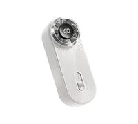 Fazvncv Ventilador de bolsillo recargable en miniatura con 100 niveles de control de velocidad continuo, LED inteligente para exteriores, ventilador de escritorio USB