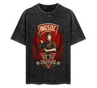 FB 1984 INGSOC Party Logo from Nineteen Eighty-Four Book by George Orwell Mens T-Shirt Black Unisex Top tee 3XL