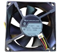FBA08A12H 8025 Axial Fan, DC12V 0.25A 3-Wire RPM Feedback Industrial Cooling Fan