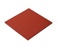 FBANULPEX Almohadilla de Silicona roja para Prensa térmica, Tablero de Espuma de Silicona Rojo de Varios tamaños for Sellos mecánicos(100x100x5mm)