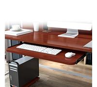 FBANULPEX Bandeja Deslizante, Bandeja extraíble ergonómica, Juego de Teclas Personalizadas, cajón for Teclado de Oficina con Altura Ajustable(C Teak,70 * 27 cm(28 * 11 Inch))