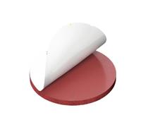 FBANULPEX Lámina de gomaespuma Resistente al Calor, Respaldo Adhesivo de lámina de Espuma de Esponja de Silicona roja, Varios tamaños de 1 a 10 mm, 10 Unidades(95MM*6MM)