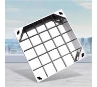 FBANULPEX Tapa de dormitorio invisible ultrarresistente, cubierta de agujero de hombre invisible, marco de tapa de tanque séptico de acero inoxidable, varios tamaños (5 cm, 50 x 50 cm, 19,6 x 19,6 cm)
