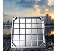 FBANULPEX Tapa de Registro empotrada Cuadrada, Tapa de alcantarilla Invisible de Acero Inoxidable empotrada, Bloque de Tanque séptico Que pavimenta 40-80cm(5cm,80 * 80cm/31.5 * 31.5in)