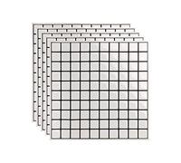 FBBULES 5 Piezas Azulejos Adhesivos, Pegatinas Azulejos Vinilo Pegatinas de Baldosas Mosaico Papel de Pared Autoadhesivo Impermeable para Cocina Baño (20 x 20 cm / 7.9 x 7.9 Pulgadas)