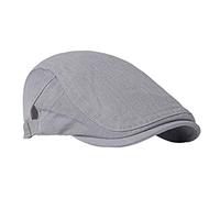 FBBULES Boinas Ligero Respirable Gorra Casual Clásico Sombreros de Caza Gatsby Ivy Irish Hat Beret Flat Cap Vintage Newsboy Plana Sombrero Gorras para Hombre Mujer Ajustable 55-60 CM