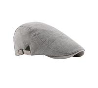 FBBULES Plano Gorra Boinas Casual Clásico Sombreros Gorras Planas Sombrero de Conducción Vintage Newsboy Gatsby Hat Ivy Irish Cap para Hombre Mujer con Hebilla Ajustable