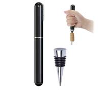 FBBULES Sacacorchos de Aire a Presión 2 en 1 con Tapones Acero Inoxidable Abridor de Vino Profesional Regalo para Amantes del Vino Hombre Mujer