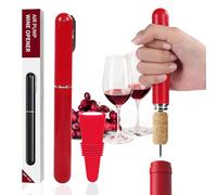 FBBULES Set de Accesorios para Vino, Sacacorchos de Aire a Presión, Tapón Reutilizable para Botellas, Tapón de Silicona, Ideal para los Amantes del Vino