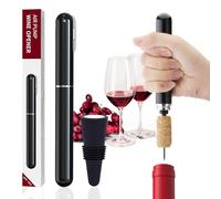 FBBULES Set de Accesorios para Vino, Sacacorchos de Aire a Presión, Tapón Reutilizable para Botellas, Tapón de Silicona, Ideal para los Amantes del Vino