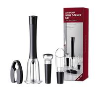FBBULES Set de Sacacorchos de Aire a Presión, Incluye Corta Cápsulas, Bomba Vacio Tapon y Vertedor, Abridor de Vino Profesional para Hogar, Fiestas, Regalo para Amantes del Vino