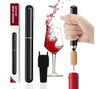 FBBULES Set de Sacacorchos de Aire a Presión, Sacacorchos Manual, Tapones de Silicona para Botellas, Tapón Reutilizable para Botellas de Vino, Ideal para los Amantes del Vino