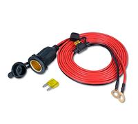 FBBULES Zócalo del Encendedor de Cigarrillos, Adaptador Mechero Coche a Enchufe Toma Mechero 12V 24V Iimpermeable para Coche Barco Moto Camión con Fusible y Cable de Conexión de 3M