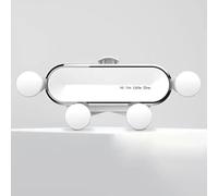 FBDAGJLMI Soporte Móvil Coche, para Jeep Commander 2006-2010 Operación Sola Mano 360° Rotación Accesorios Móvil Coche para Teléfono Liberación de un Botón,B