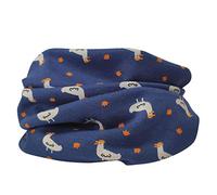 FBFGBib bufanda niño niña lindo dibujos animados estampado cuello cuello bufanda algodón For2to10years Navy