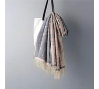 FBFGScarf for Women Tippet Cashmere Bandana Bufandas para damas Desigual Winter Poncho Red Winter Scarves 200cmx65cm Gris