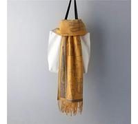 FBFGScarf for Women Tippet Cashmere Bandana Scarf for Ladies Desigual Winter Poncho Red Winter Scarf 200cmx65cm AMARILLO