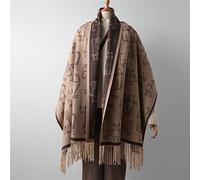 FBFGScarf for Women Tippet Cashmere Bandana Scarf para damas Desigual Winter Poncho Red Winter Scarf 200cmx65cm DarkBrown