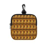 FBGHHTY Ancient Egypt Tribe Series - Bolsa de almacenamiento cuadrada con impresión reutilizable, bolsa organizadora de viaje para el hogar y la oficina