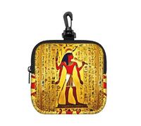 FBGHHTY Ancient Egypt Tribe Series - Bolsa de almacenamiento cuadrada con impresión reutilizable, bolsa organizadora de viaje para el hogar y la oficina