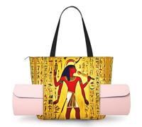 FBGHHTY Ancient Egypt Tribe Series - Bolsa de yoga con un hombro para mujer, para gimnasio, entrenamiento, viajes, playa, gran capacidad