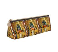 FBGHHTY Antiguo Egipto Tribe Series - Estuche para lápices con impresión para estudiantes, gran capacidad, bolsa triangular para uso diario, escuela, universidad
