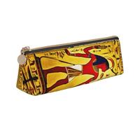 FBGHHTY Antiguo Egipto Tribe Series - Estuche para lápices con impresión para estudiantes, gran capacidad, bolsa triangular para uso diario, escuela, universidad