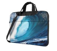 FBGHHTY Big Ocean Wave - Bolsas funcionales para laptop con impresión HD para varios portátiles, Black, 14 inch