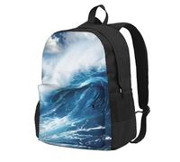 FBGHHTY Big Ocean Wave - Mochila para adultos, resistente al agua, ligera, para senderismo, viajes al aire libre, escapadas de fin de semana