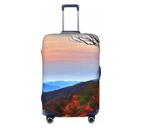Fbghhty Blue Ridge Mountains - Funda universal para maleta de viaje, elástica, lavable, protector de equipaje, Black, XL