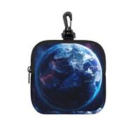 FBGHHTY Bolsa de almacenamiento cuadrada con estampado de planetas de universo reutilizable, bolsa organizadora de viaje para artículos de aseo personal en casa y oficina
