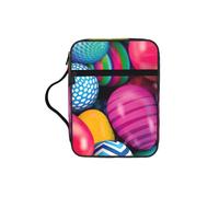 FBGHHTY Bolsa de almacenamiento suave con estampado de huevos de Pascua, resistente al agua, para adoración, viajes, devocional