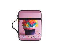 FBGHHTY Bolsa de almacenamiento suave para bíblica con estampado de tartas, diseño de flores, arcoíris, resistente al agua, para adoración, viajes, devocional