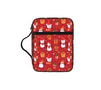 FBGHHTY Bolsa de almacenamiento suave para la Biblia con estampado de muñeco de nieve, resistente al agua, para adoración, viajes, devocional