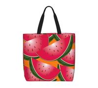 FBGHHTY Bolsa ligera y cómoda con estampado de sandía madura, reutilizable, ecológica, para viajes, playa, trabajo