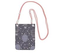 FBGHHTY Bolso cruzado elegante con estampado de globo aerostático para teléfono, correr, senderismo, ciclismo, festivales, uso diario, Pink, Talla única