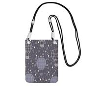 FBGHHTY Bolso cruzado elegante con estampado de globo aerostático para teléfono, correr, senderismo, ciclismo, festivales, uso diario, Black, Talla única