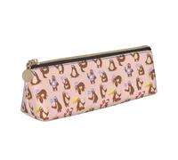 FBGHHTY Bonito estuche triangular con estampado de perezoso para estudiantes, gran capacidad, para uso diario, escuela, universidad