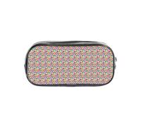 Fbghhty Colorido estuche transparente con estampado de pata de perro para estudiantes, niños y niñas, suministros organizadores de papelería transparente