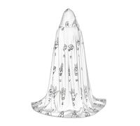 FBGHHTY Disfraz de cosplay con capucha y estampado del alfabeto en lengua de señas para festivales, carnaval, eventos al aire libre